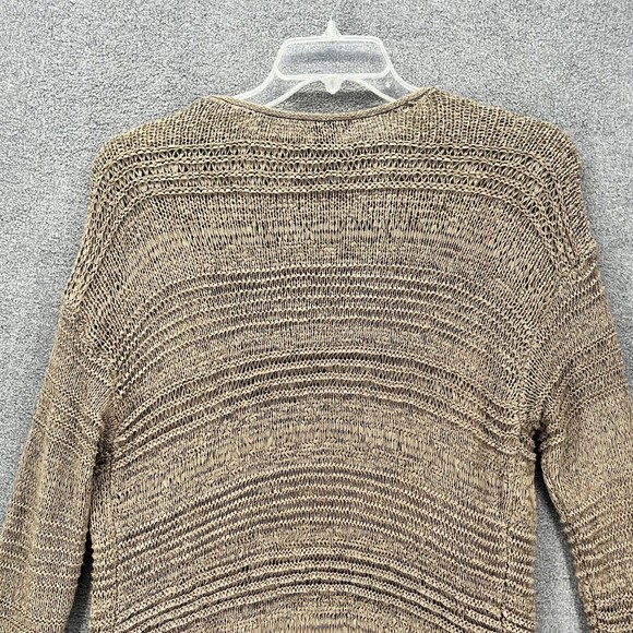 H&M Cardigan Womens Size M Brown Long Sleeve Open Knit - Picture 9 of 16